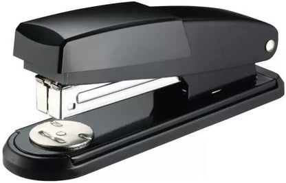 Metal Half-Strip Stapler 24/6, 26/6 - Heavy Duty, Black Office Stapler for 20-25 Sheets - Durable Desktop Stapler for Home, School, and Office Use - Easy Loading, Anti-Jam Mechanism