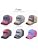 96 Pieces Vintage Dubai Washed Cotton Baseball Caps with Quilted Front Panel (Embroidered Curved Brim Adjustable Hat – Assorted Colors)