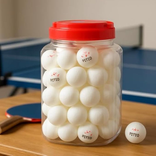 30pcs Pack of White Table Tennis Balls - High Quality, Durable, Perfect for Training and Recreation