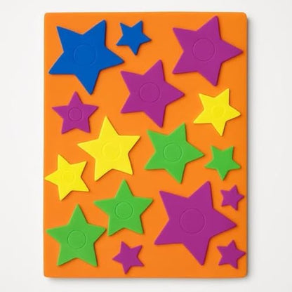 Craft Foam Sheet Stars - EVA Foam Star Shapes for DIY Crafts, Kids Crafts, Scrapbooking, Decorations