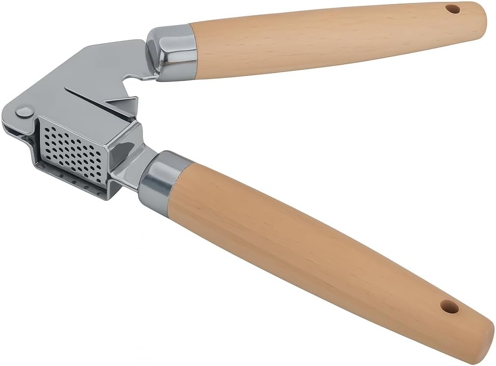 96 Pieces Stainless Steel Garlic Press (Ergonomic Kitchen Essential for Crushing Garlic and Shallots – Removable Basket for Easy Cleaning – and Durable Construction)