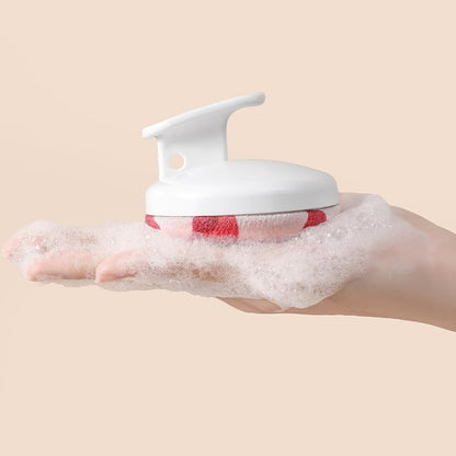 Handheld Scrubber Brush with Medium Sand Bath Cloth