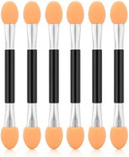 144 Pieces Eyeshadow Applicators Pack of 6 Orange Foam Eyeshadow Sponge Applicators for Eye Shadow Makeup