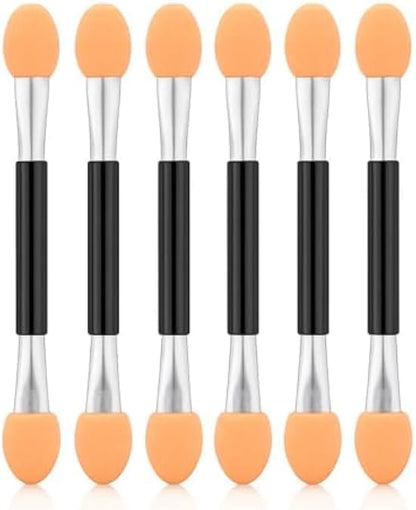 Eyeshadow Applicators Pack of 6 Orange Foam Eyeshadow Sponge Applicator for Eye Shadow Makeup