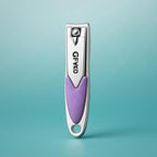 96 Pieces Nail Clipper Purples (6.5x1.2cm - Compact Travel Nail Cutter for Fingernails & Toenails)