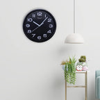 96 Pieces Sleeks (25cm Round Wall Clock for Living Room – Bedroom – Kitchen – and Office | Stylish and Minimalist Design | Silent Quartz Movement with Easy-to-Read Numbers)