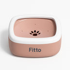 96 Pieces Cat & Dog Car Anti-Overflow Bowls (Filtered Design – 1L – Pink)