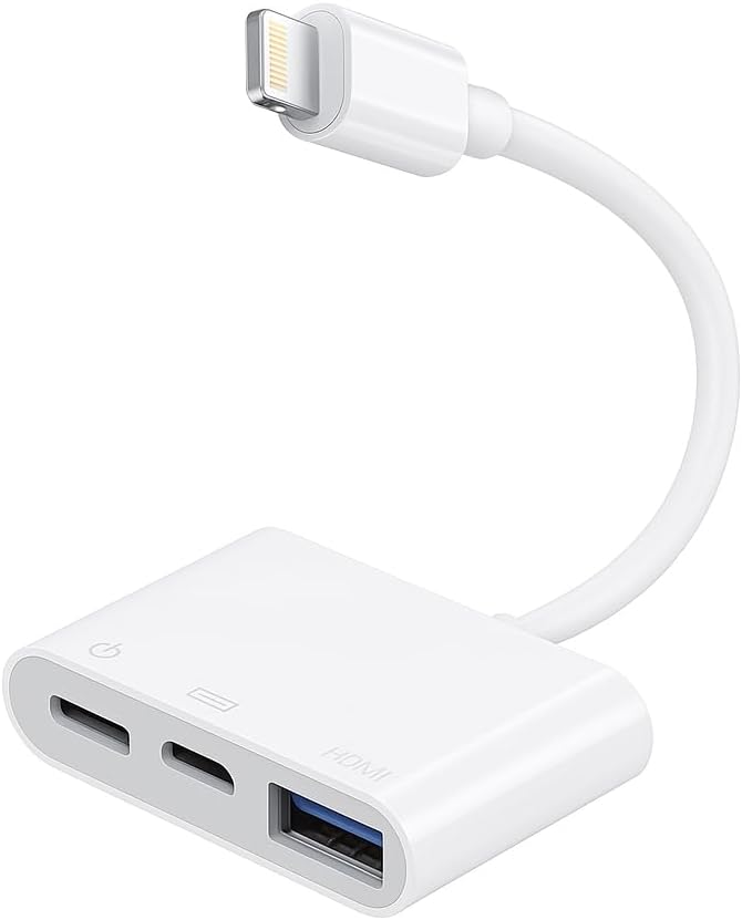 96 Pieces 4 in 1 OTG Hubs (Lightning to SD – TF – USB – Flash - White)