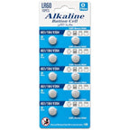 120 Pieces Alkaline Button Cell Batteries (10-Pack Coin Cells for Watches – Calculators – Toys – Thermometers – Remote Controls and Key Fobs)
