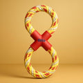96 Pieces Yellow Dog Rope Toys (38x14.3cm - Tug & Chew Toy for Dogs and Puppies – Interactive Pull Toy for Tug-of-War – Dental Cleaning & Fetch)