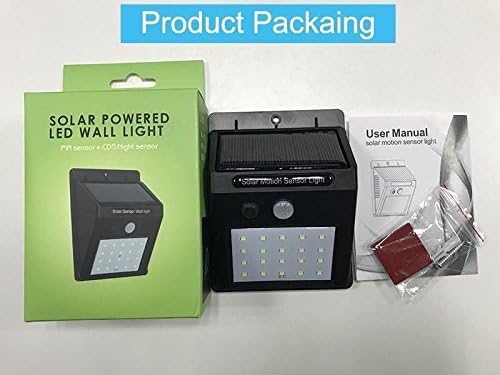 Solar Powered LED Wall Light – Waterproof, Outdoor Wall Mount Lighting for Garden, Patio, Pathway, Yard, and Home with Motion Sensor, Energy Efficient & Long-Lasting