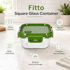 120 Pieces Square Glass Containers (320ml with Secure Locking Lid – Clear Food Storage Box for Snacks and Kitchen Storage)