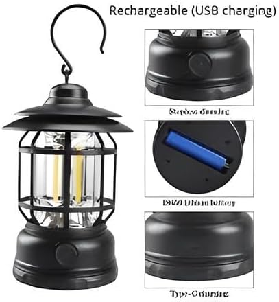 96 Pieces Camping Lanterns (Outdoors – 2 Lighting Modes – High Brightness – Portable – For Camping Hiking Fishing)
