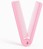 144 Pieces Folding Pocket Comb Pink - Compact Travel Hair Combs (Folding Detangling Comb with Wide & Fine Teeth – Portable Anti-Static Comb for Men Women)