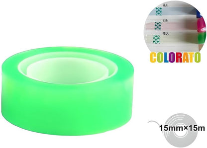 Transparent Sticky Tape 1.5x1.8cm 3 Assorted Colors