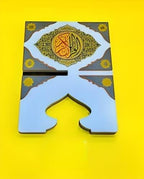 96 Pieces Quran Holder - Premium Wooden Book Stands (Adjustable and Foldable – Ideal for Quran Reading – Prayer – Islamic Decor – Sturdy & Elegant Design for Home – Mosque – and Gift)