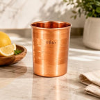 96 Pieces Copper Tumbler Glasses with Hammered Finish (Smooth Rolled Rim – Durable Copper Body for Water and Beverages – Easy to Clean)