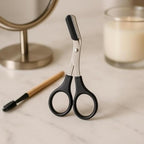 120 Pieces Stainless Steel Eyebrow Scissors Curved Tip Precision Trimmers for Eyebrows & Facial Hair Safety Point