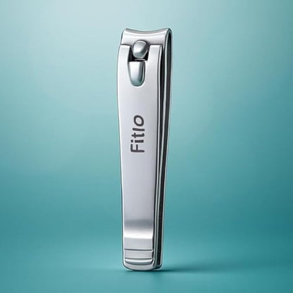 Stainless Steel Nail Clipper 8.1x1.6cm – Compact Fingernail & Toenail Trimmer Manicure Pedicure Nail Cutter Portable