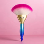 96 Pieces Large Blue Powder Makeup Brush Soft Synthetic Bristles for Face Blush Foundation Kabuki Cosmetic Brush