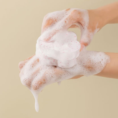 PVA Cat Paw Scrubbing Sponge – Soft, Absorbent, White & Pink, Pack of 6