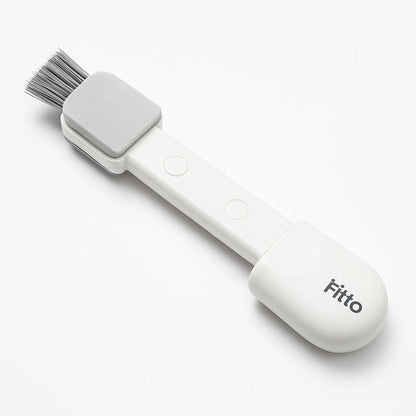 Foldable Cup & Bottle Cleaning Brush – White & Grey - Single Pack