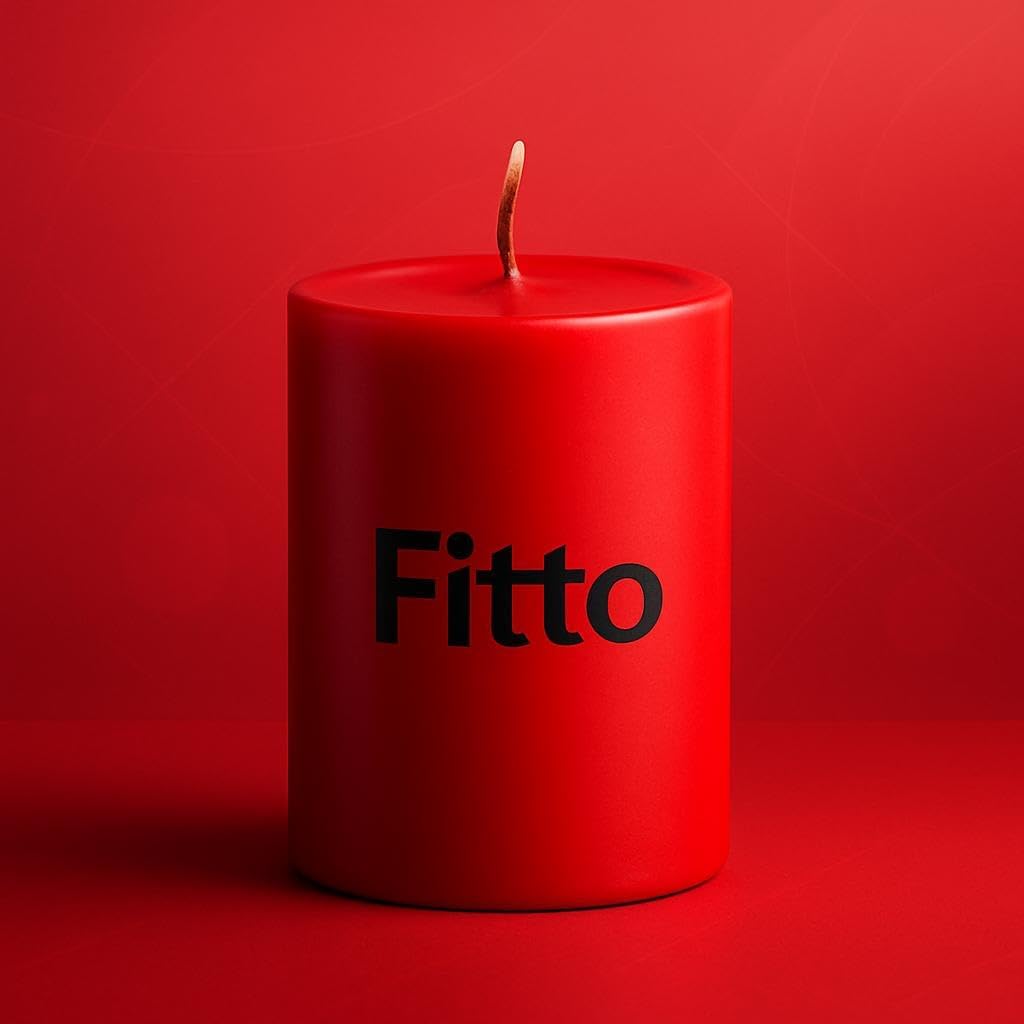 96 Pieces Red Pillar Candles 3 Piece Set Unscented Home Decors (Wedding & Event Candle – Long Burning Smokeless (5X7.5 CM))