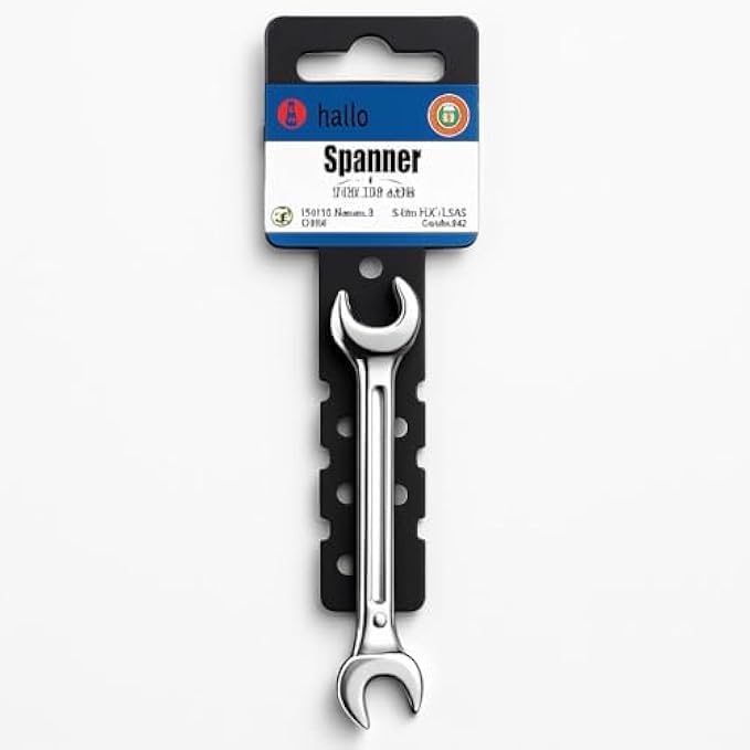 120 Pieces Dual Head Spanners (8x9 cm Open-End Wrench 8/9 mm Hand Tool for Car Motorcycle Bicycle Repair)