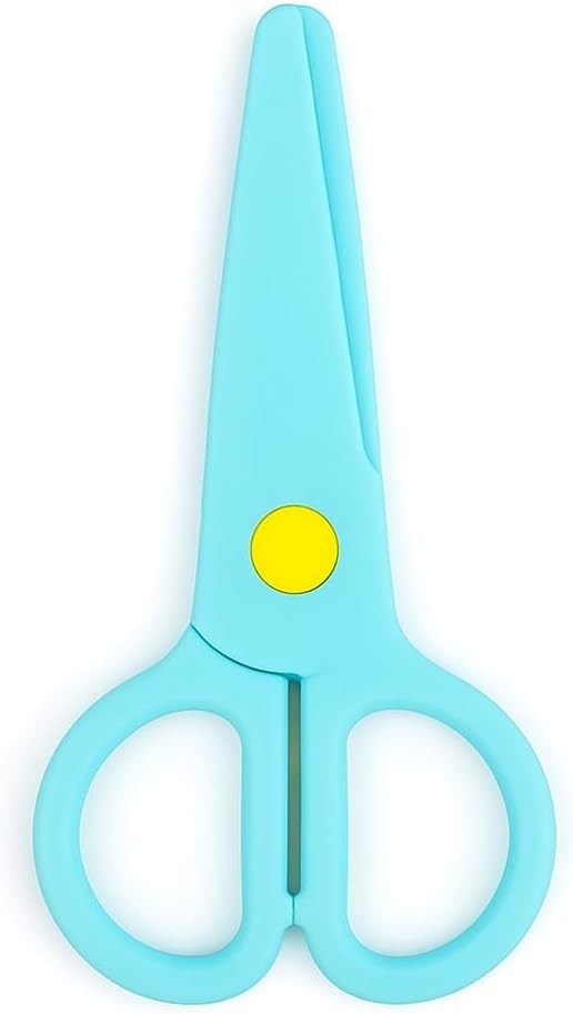 144 Pieces Kids Scissors -s (12.3cm Assorted Colors Safety Cutting Tool)