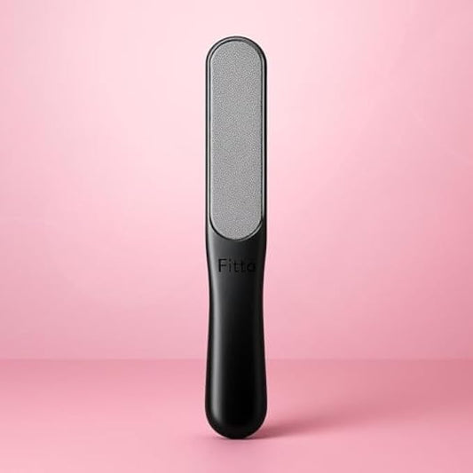 Black Nail File - Portable Emery Board Nail Filer for Fingernails & Toenails, Double-Sided Grit Manicure Pedicure