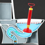 96 Pieces Bathroom Blockage Cleaners (Toilet Sink Drain Shock Pump Plunger – Sucker Pipe Cleaning Tool – Durable – Easy to Use-Assorted)