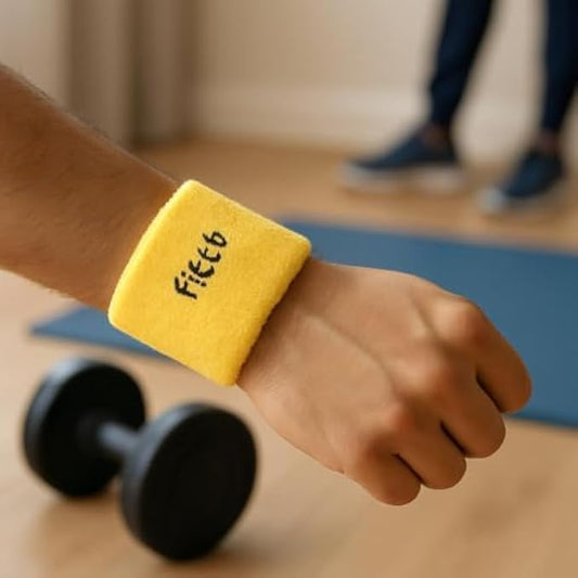 Yellow Wrist Band - Adjustable Silicone Fitness Bracelet for Sports and Daily Wear