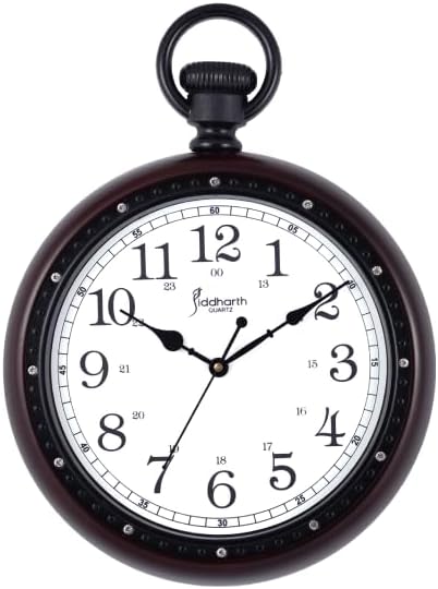 72 Pieces Elegant Hanging Model Wall Clock - Classics with Quiet Quartz Movement (Ideal for Living Room – Kitchen – or Office Decor)