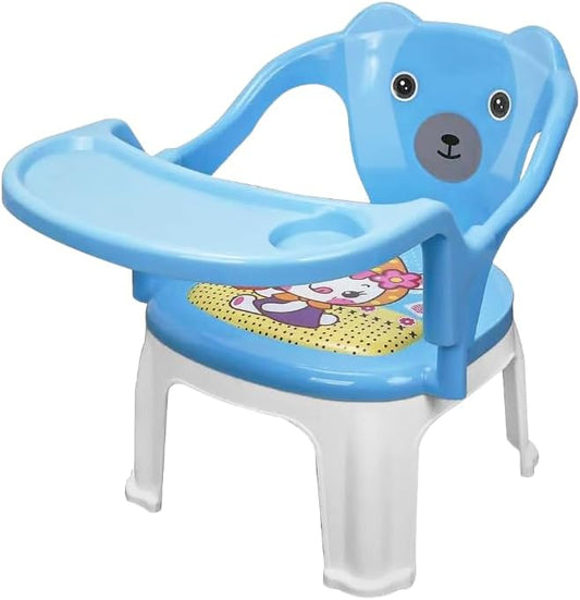 FITTO Baby High Chair for Toddlers, Comfortable and Safe Seating with Adjustable Height, Sturdy Design, Easy-to-Clean Tray, Lightweight and Portable, Ideal for Mealtime, Playtime, and Feeding