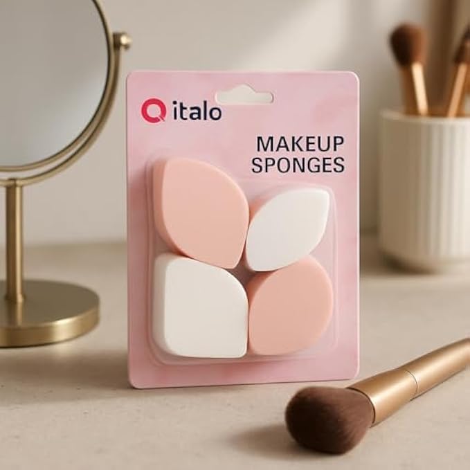 96 Pieces Assorted Makeup Sponges Pack of 5 - Cosmetic Blending Sponges for Foundation Concealer Contour & Powder