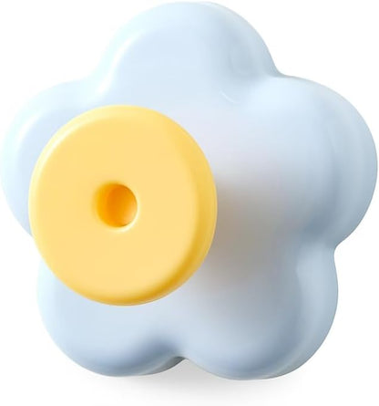 Flower Suction Cup Hook – Decorative Blue Design