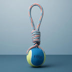 120 Pieces Blue Rope Tug Toys (33.5x7cm - Dog Rope Chew Toy for Small & Medium Dogs – Interactive Tug-of-War & Teething Training Toy)