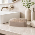 144 Pieces Plastic Soap Boxes with Textured Lid (Travel Friendly Soap Holder with Drainage Ventilation – Durable Hygienic Soap Case for Bathroom – Gym – Camping – Beige)