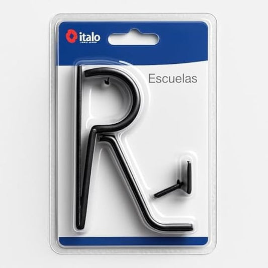 Universal Curtain Rod Brackets - Adjustable Heavy Duty Wall & Ceiling Mount Support for Curtain Poles and Drapery Hardware, Fits Most Rods