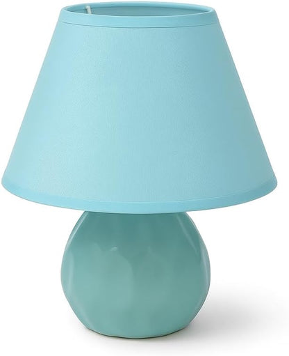 Sky Blue Ceramic Table Lamp for Home and Office Decor, Modern Lighting Fixture