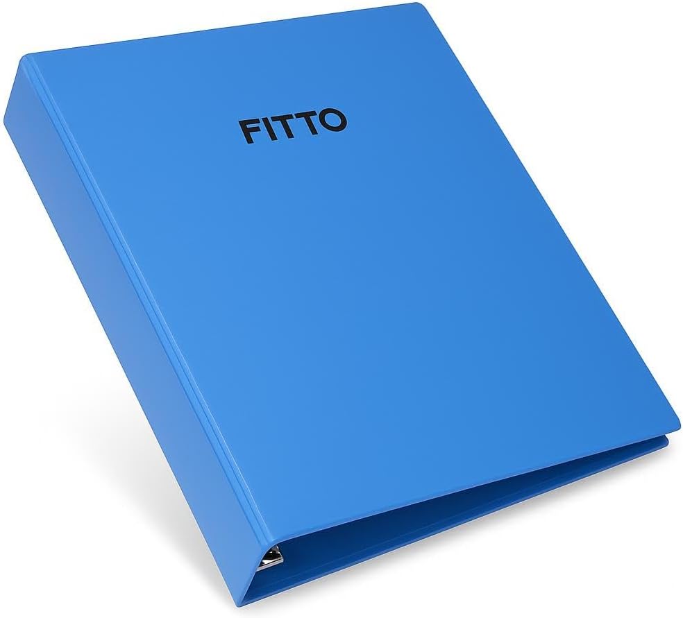 96 Pieces 4 Hole Binder Folder A4s (34x25cm Blue Office Binding File)