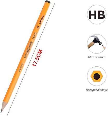 HB Pencil 17.5 cm - Ideal for Writing, Drawing, and Sketching