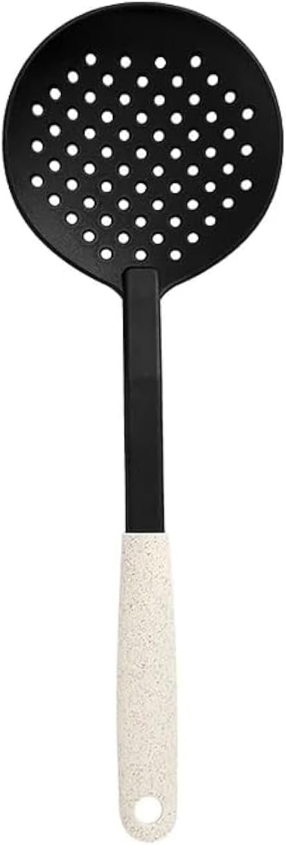 Fitto Smooth Spoon, Nylon Head, BPA-Free, Non-Stick Cooking Utensil with Wooden Handle – Heat Resistant, Durable, and Safe for All Cookware – Ideal for Stirring and Serving