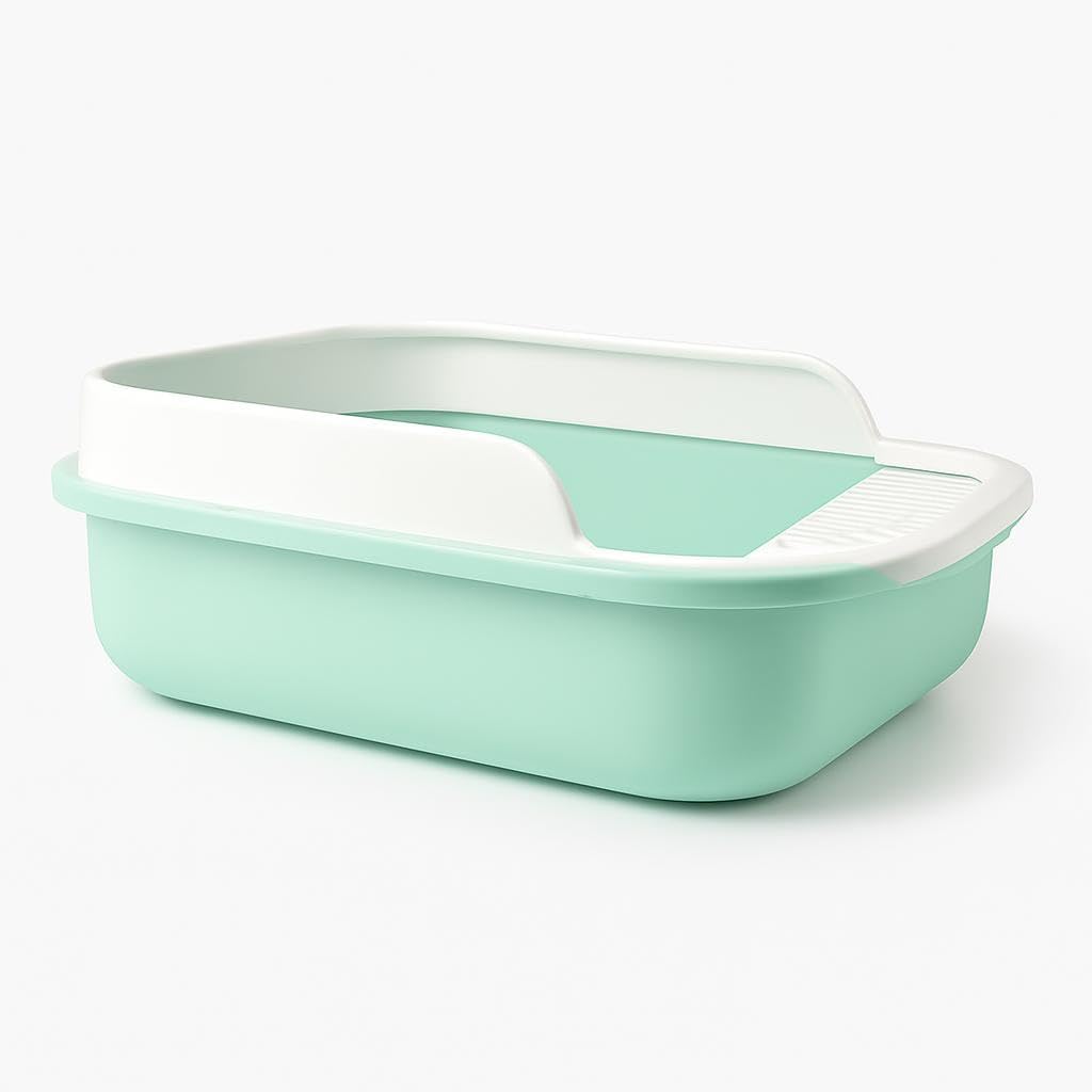 96 Pieces Pet Litter Boxes (Green – Easy to Clean and Maintain)