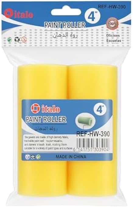 96 Pieces Paint Roller Pack of 2s (Paint Roller Set for Walls & Ceilings – Roller Brush for Emulsion and Latex Paints)