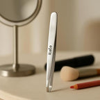144 Pieces Stainless Steel Tweezers (10cm - Slant Tip Eyebrow Tweezer for Precision Hair Removal & Grooming)