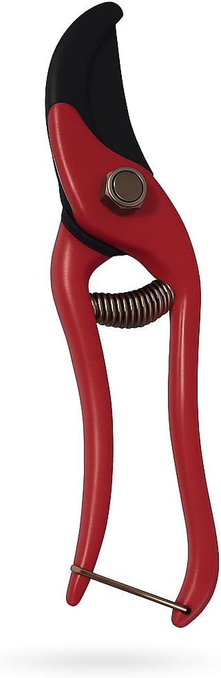 96 Pieces Red-Handled Pruning Shears with Spring Mechanism for Easy Plant Cutting