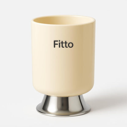 High Footed Mouthwash Cup - Cream Color