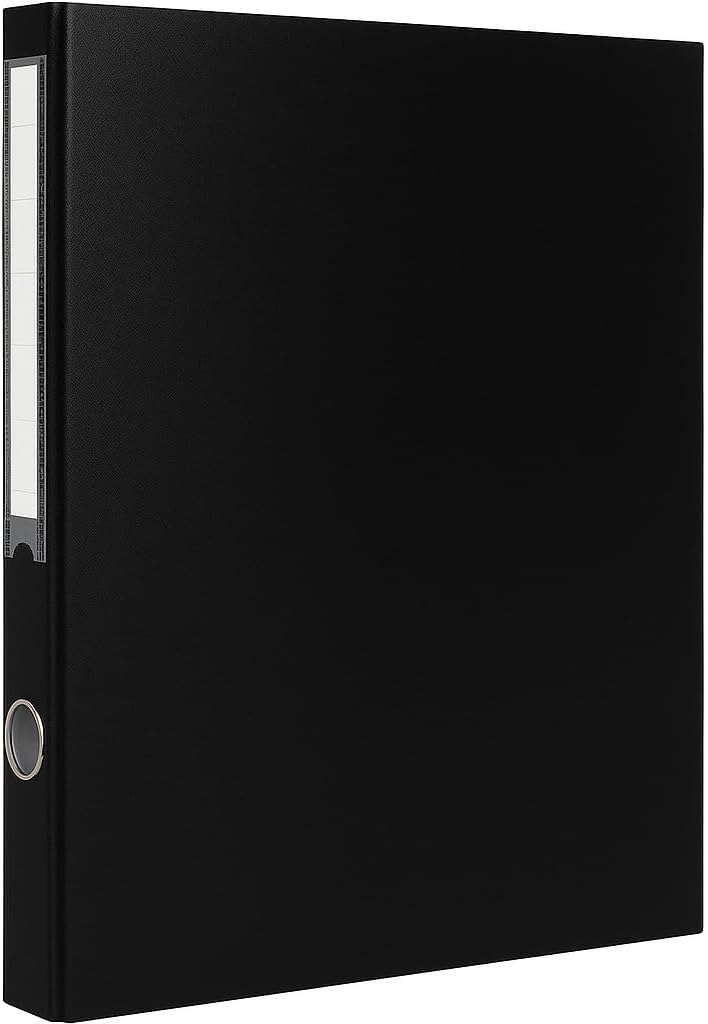 120 Pieces Level File 1 Pieces with 4 Holes (34cm x 25cm – Black for Home and Office Use)