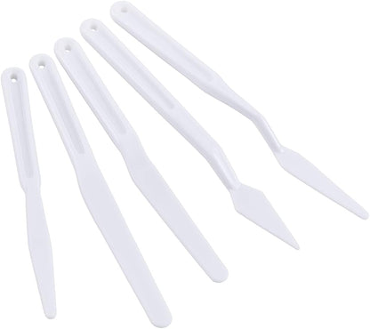 Painting Spatula Set 6 Pieces, 190mm x 15mm, Art Palette Knives for Acrylic, Oil, and Watercolor Painting